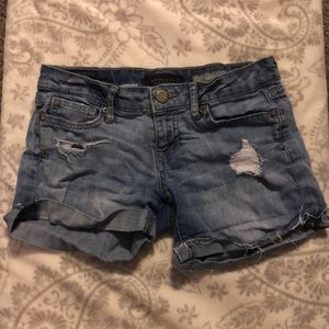 Ripped Jean Shorts